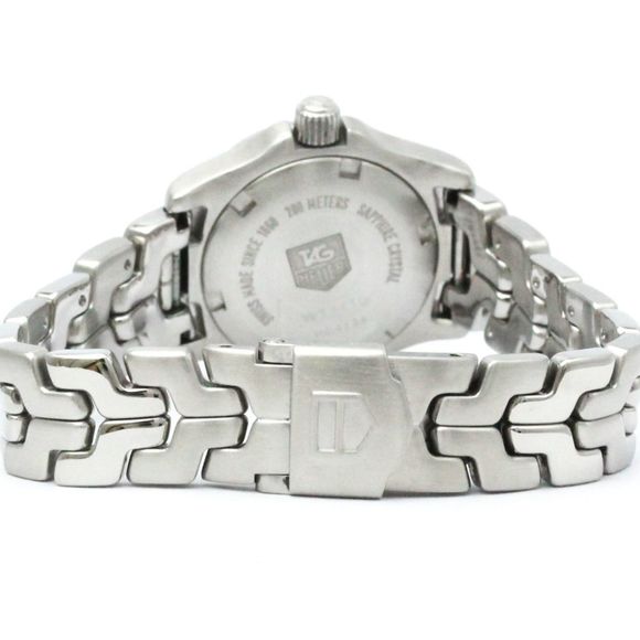 Polished TAG HEUER Link Pink MOP Dial Steel Quartz Ladies Watch WT141G BF572588 - Picture 5 of 9